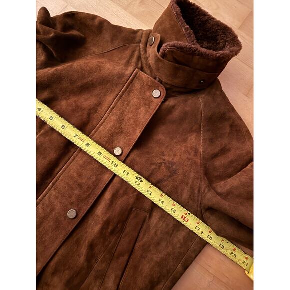 Ralph Lauren Collection Purple Label Shearling Suede Leather Brown Western 4 - Picture 8 of 9